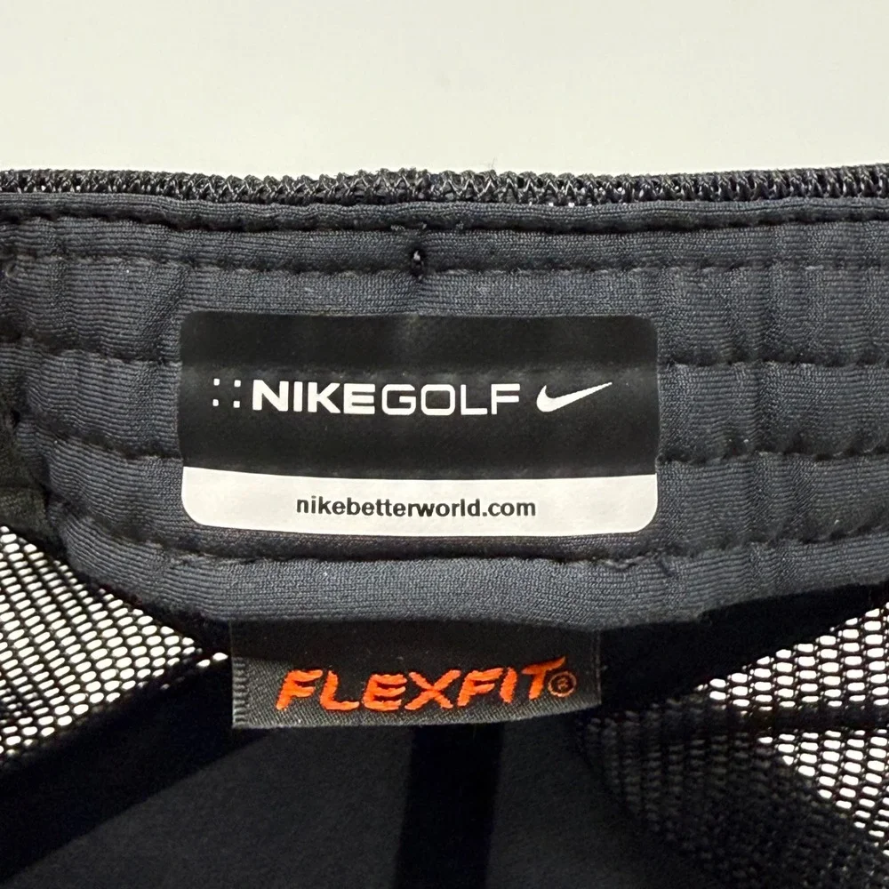 Nike Golf Pronghorn Flexfit Trucker Hat Mens L/XL Black Mesh Back Cap 639650-010